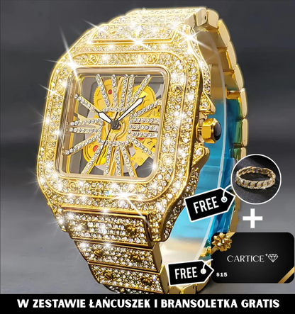 Skeleton VVS Iced Out Watch