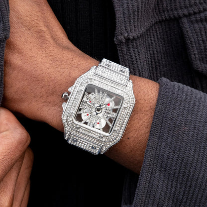 Skeleton VVS Iced Out Watch