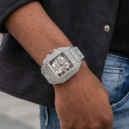 Skeleton VVS Iced Out Watch