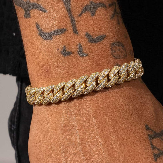 9 MM Iced Cuban Link Bracelet