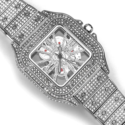 Skeleton VVS Iced Out Watch